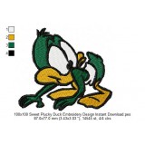 100x100 Sweet Plucky Duck Embroidery Design Instant Download